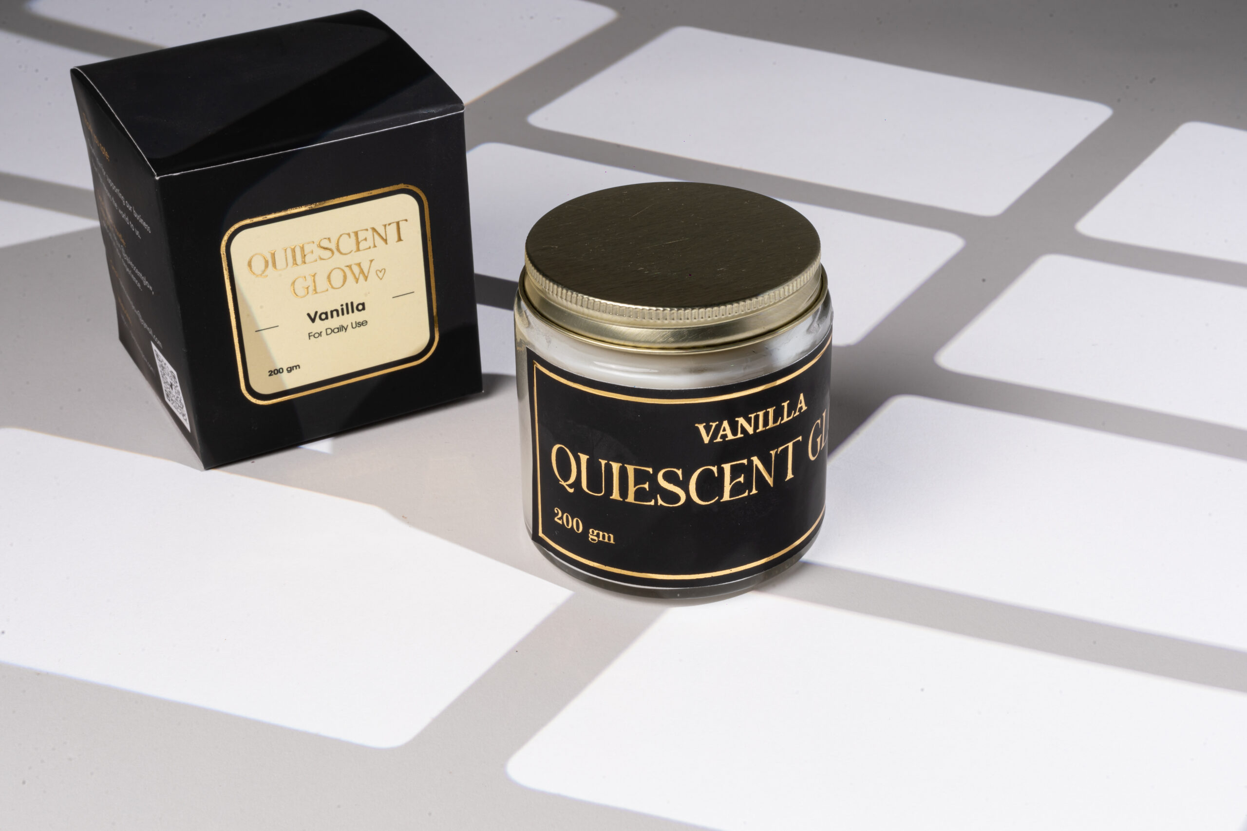 Quiescent Glow – Vanilla Candle (200gm) - Image 2