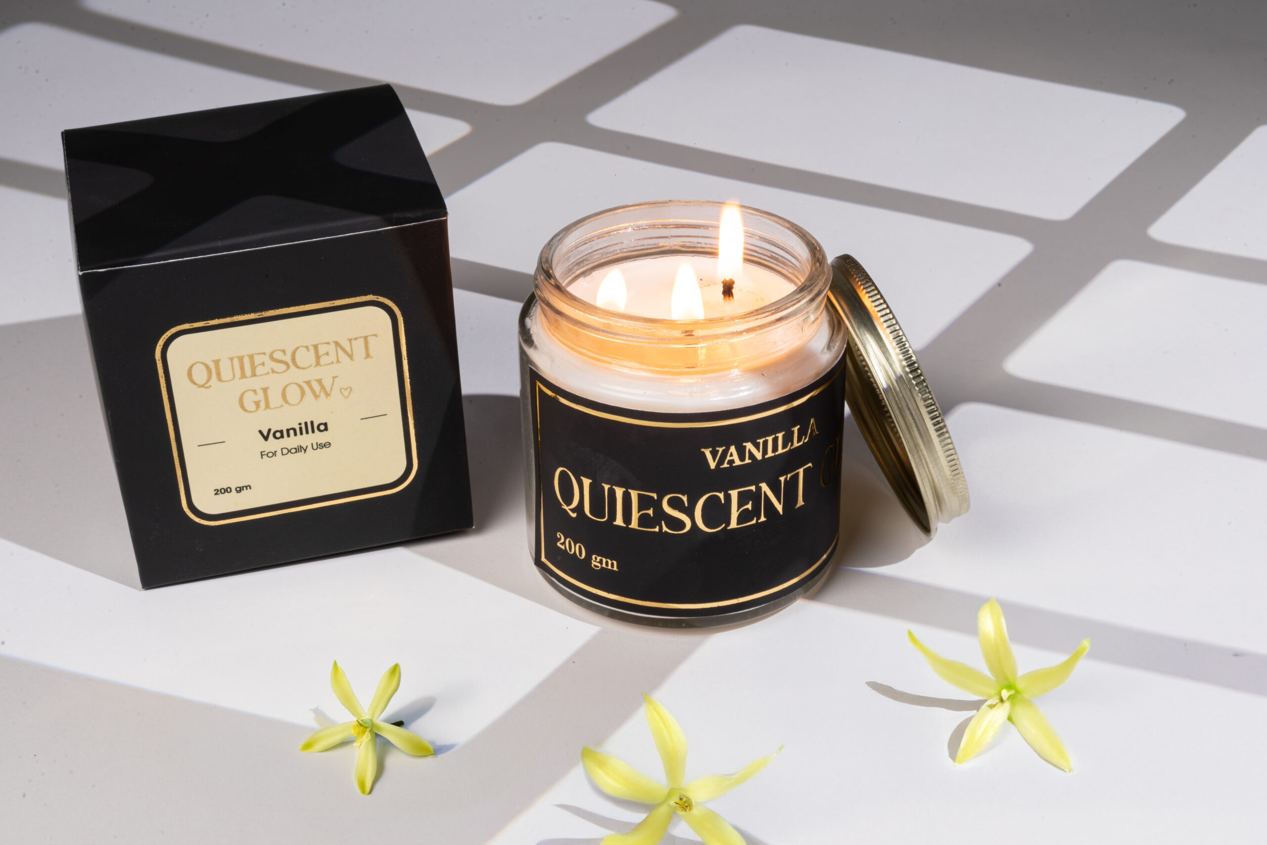 Quiescent Glow – Vanilla Candle (200gm)